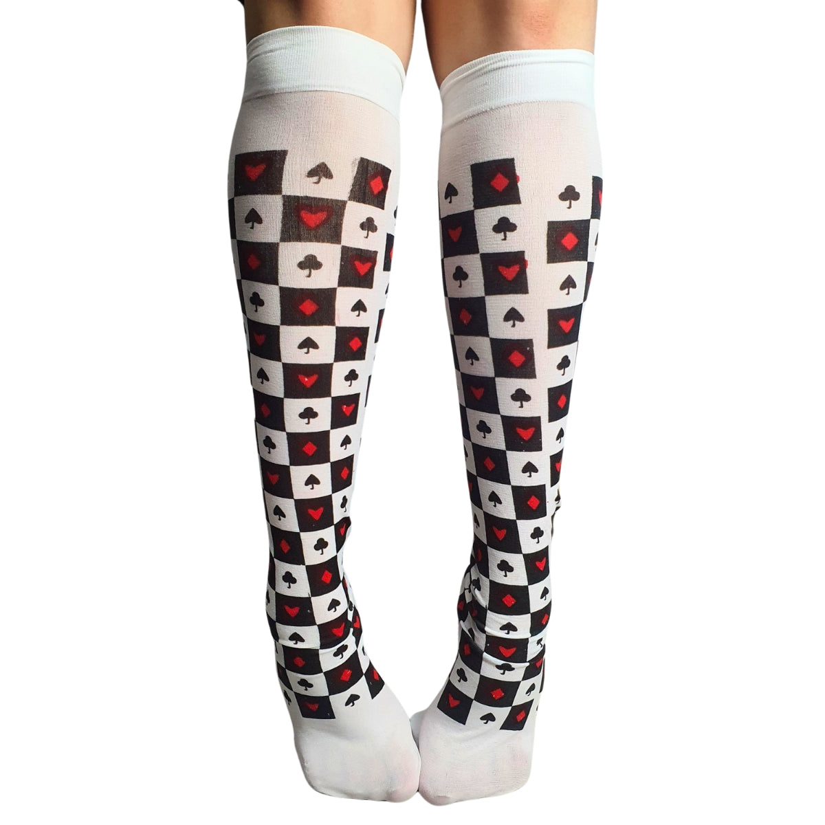 Meia Calça Mini Copas E Ouro Para Fantasia Cosplay e Festa 5/8 Meia Calça Mini Copas E Ouro Para Fantasia Cosplay e Festa 5/8